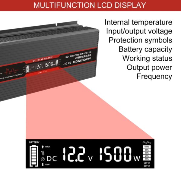 1200 wattCar Power Inverter Pure Sine wave - Image 3